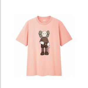 KAWS x Uniqlo Companion Tee Pink